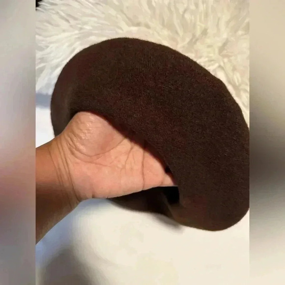 Beret Basque Brown 100% Wool - Picture 5 of 6